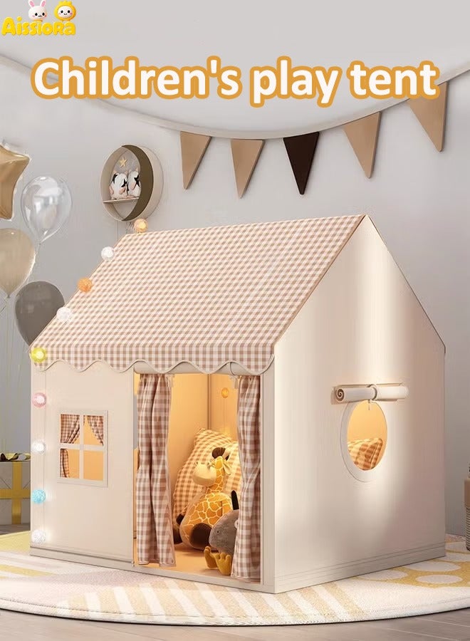 Aissiora Children's play tent house Children's indoor tent Tent dollhouse Castle small house tent Princess Castle Game Tent Suitable for outdoor and indoor play tents - Image 1
